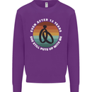 12 Year Wedding Anniversary 12th Marriage Mens Sweatshirt Jumper Purple