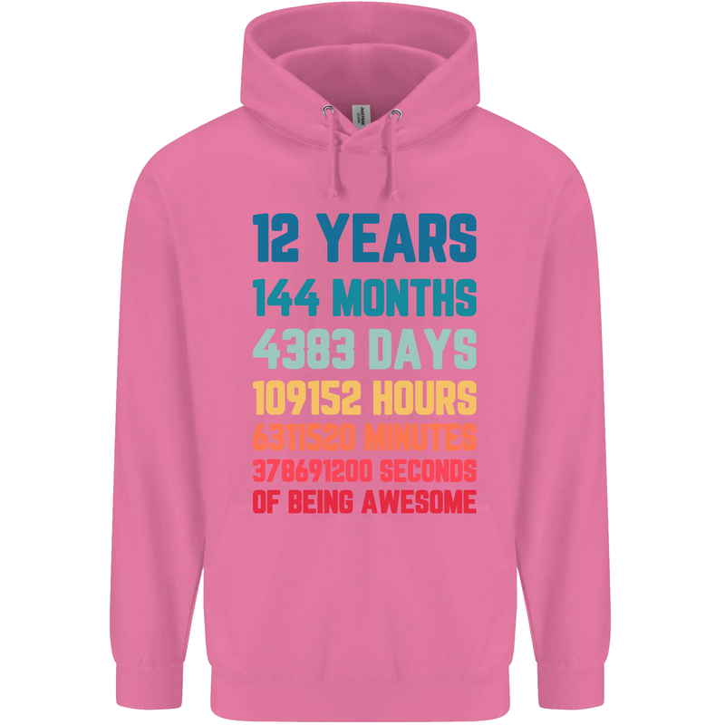 12th Birthday 12 Year Old Childrens Kids Hoodie Azalea