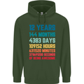 12th Birthday 12 Year Old Childrens Kids Hoodie Forest Green
