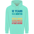 12th Birthday 12 Year Old Childrens Kids Hoodie Peppermint