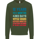 12th Birthday 12 Year Old Kids Sweatshirt Jumper Forest Green
