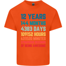 12th Birthday 12 Year Old Kids T-Shirt Childrens Orange