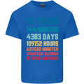 12th Birthday 12 Year Old Kids T-Shirt Childrens Royal Blue