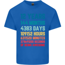 12th Birthday 12 Year Old Kids T-Shirt Childrens Royal Blue