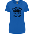 12th Wedding Anniversary 12 Year Funny Wife Womens Wider Cut T-Shirt Royal Blue