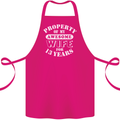 13 Year Wedding Anniversary 13th Funny Wife Cotton Apron 100% Organic Pink