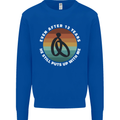 13 Year Wedding Anniversary 13th Marriage Mens Sweatshirt Jumper Royal Blue