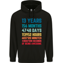 13th Birthday 13 Year Old Childrens Kids Hoodie Black