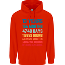 13th Birthday 13 Year Old Childrens Kids Hoodie Bright Red