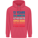 13th Birthday 13 Year Old Childrens Kids Hoodie Heliconia