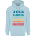 13th Birthday 13 Year Old Childrens Kids Hoodie Light Blue