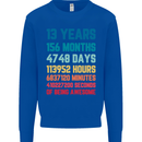 13th Birthday 13 Year Old Kids Sweatshirt Jumper Royal Blue