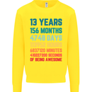 13th Birthday 13 Year Old Kids Sweatshirt Jumper Yellow