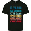 13th Birthday 13 Year Old Kids T-Shirt Childrens Black