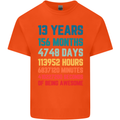 13th Birthday 13 Year Old Kids T-Shirt Childrens Orange