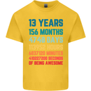 13th Birthday 13 Year Old Kids T-Shirt Childrens Yellow