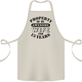 13th Wedding Anniversary 13 Year Funny Wife Cotton Apron 100% Organic Natural