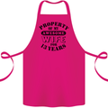 13th Wedding Anniversary 13 Year Funny Wife Cotton Apron 100% Organic Pink