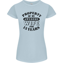 13th Wedding Anniversary 13 Year Funny Wife Womens Petite Cut T-Shirt Light Blue