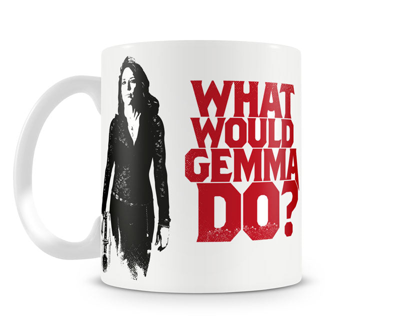 Sons of anarchy what would gemma do tv series biker gang white coffee mug cup