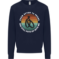 14 Year Wedding Anniversary 14th Marriage Mens Sweatshirt Jumper Navy Blue