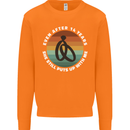 14 Year Wedding Anniversary 14th Marriage Mens Sweatshirt Jumper Orange