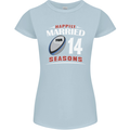 14 Year Wedding Anniversary 14th Rugby Womens Petite Cut T-Shirt Light Blue