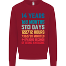 14th Birthday 14 Year Old Kids Sweatshirt Jumper Red