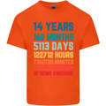 14th Birthday 14 Year Old Kids T-Shirt Childrens Orange