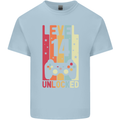 14th Birthday 14 Year Old Level Up Gamming Kids T-Shirt Childrens Light Blue