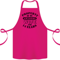 14th Wedding Anniversary 14 Year Funny Wife Cotton Apron 100% Organic Pink