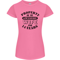 14th Wedding Anniversary 14 Year Funny Wife Womens Petite Cut T-Shirt Azalea