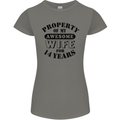14th Wedding Anniversary 14 Year Funny Wife Womens Petite Cut T-Shirt Charcoal