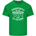 15 Year Wedding Anniversary 15th Funny Wife Mens Cotton T-Shirt Tee Top Irish Green