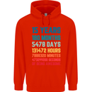 15th Birthday 15 Year Old Childrens Kids Hoodie Bright Red