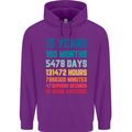 15th Birthday 15 Year Old Childrens Kids Hoodie Purple
