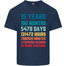 15th Birthday 15 Year Old Kids T-Shirt Childrens Navy Blue