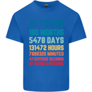 15th Birthday 15 Year Old Kids T-Shirt Childrens Royal Blue