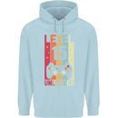 15th Birthday 15 Year Old Level Up Gamming Childrens Kids Hoodie Light Blue