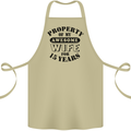 15th Wedding Anniversary 15 Year Funny Wife Cotton Apron 100% Organic Khaki