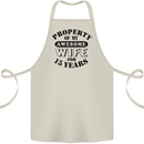 15th Wedding Anniversary 15 Year Funny Wife Cotton Apron 100% Organic Natural