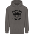 15th Wedding Anniversary 15 Year Funny Wife Mens 80% Cotton Hoodie Charcoal