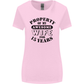 15th Wedding Anniversary 15 Year Funny Wife Womens Wider Cut T-Shirt Light Pink