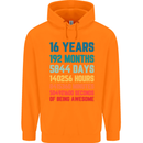 16th Birthday 16 Year Old Childrens Kids Hoodie Orange