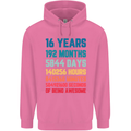 16th Birthday 16 Year Old Mens 80% Cotton Hoodie Azelea