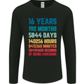 16th Birthday 16 Year Old Mens Long Sleeve T-Shirt Black