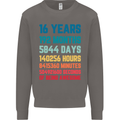 16th Birthday 16 Year Old Mens Sweatshirt Jumper Charcoal