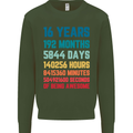 16th Birthday 16 Year Old Mens Sweatshirt Jumper Forest Green