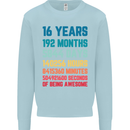 16th Birthday 16 Year Old Mens Sweatshirt Jumper Light Blue