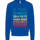 16th Birthday 16 Year Old Mens Sweatshirt Jumper Royal Blue